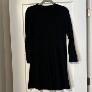 LOFT Black Long Sleeve Dress